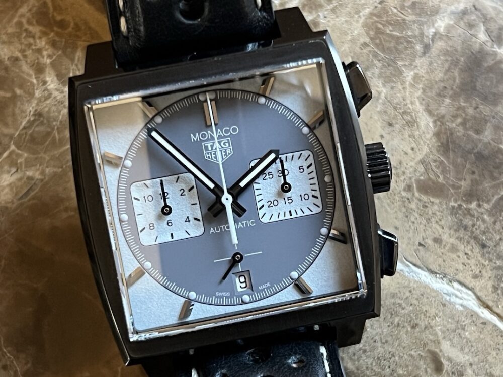 Tag Heuer Monaco NIGHT DRIVER Black Titanium Heuer 2 Movement Limited Edition CBL2181.FC6515 Box Papers Card