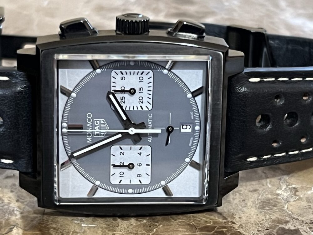 Tag Heuer Monaco NIGHT DRIVER Black Titanium Heuer 2 Movement Limited Edition CBL2181.FC6515 Box Papers Card