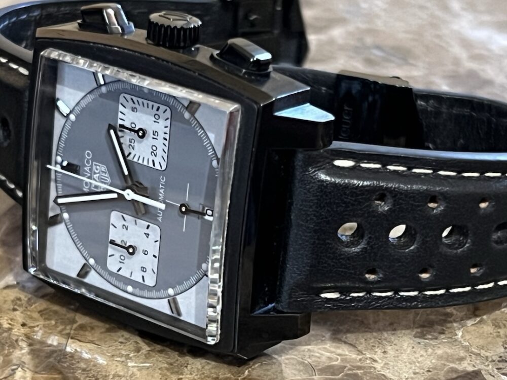 Tag Heuer Monaco NIGHT DRIVER Black Titanium Heuer 2 Movement Limited Edition CBL2181.FC6515 Box Papers Card