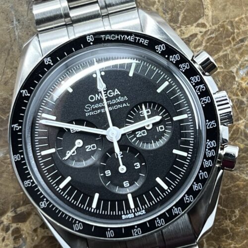 OMEGA Speedmaster Professional Manual Wind 42mm Hesalite Crystal Box Papers Cards 310.30.42.50.01.001 - Preowned
