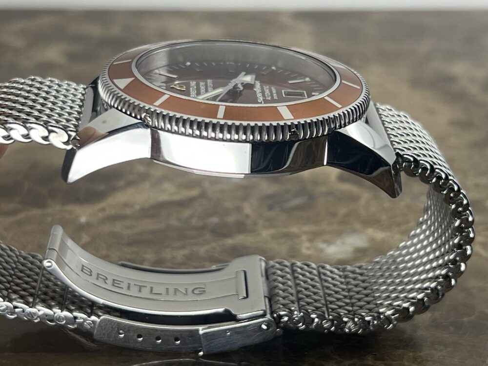 Breitling SuperOcean Heritage 46 Bronze Dial and Bezel Steel Mesh Bracelet A17320