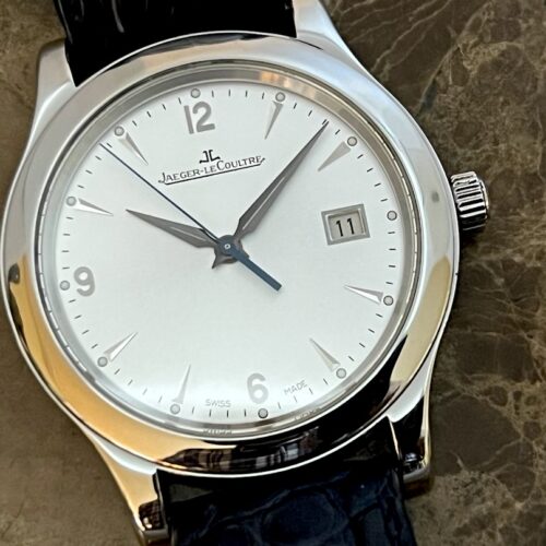 Jaeger LeCoultre Master Control 40mm Automatic Silver Dial Blue Deployed Buckle with JLC Box and Papers Q1398420