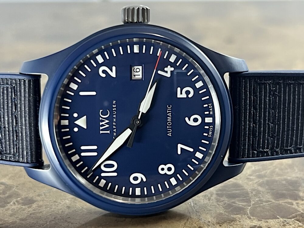 IWC Pilot’s Watch Blue Ceramic 41mm Automatic IW328101 with Box Papers Card Limited to 750 pcs