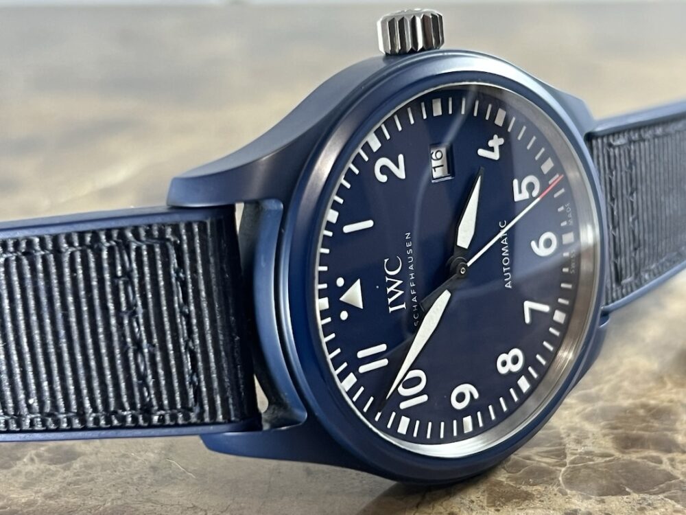 IWC Pilot’s Watch Blue Ceramic 41mm Automatic IW328101 with Box Papers Card Limited to 750 pcs