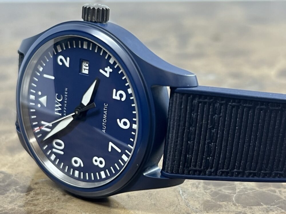 IWC Pilot’s Watch Blue Ceramic 41mm Automatic IW328101 with Box Papers Card Limited to 750 pcs