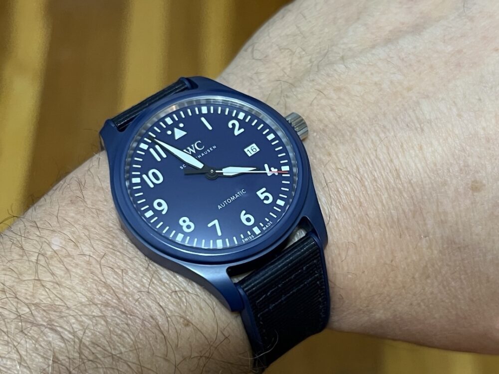 IWC Pilot’s Watch Blue Ceramic 41mm Automatic IW328101 with Box Papers Card Limited to 750 pcs