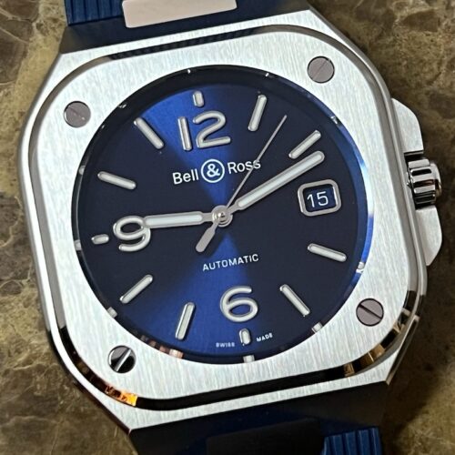 Bell & Ross BR05 Blue Box Papers Card Never Worn BR05A-BLU-ST/SRB