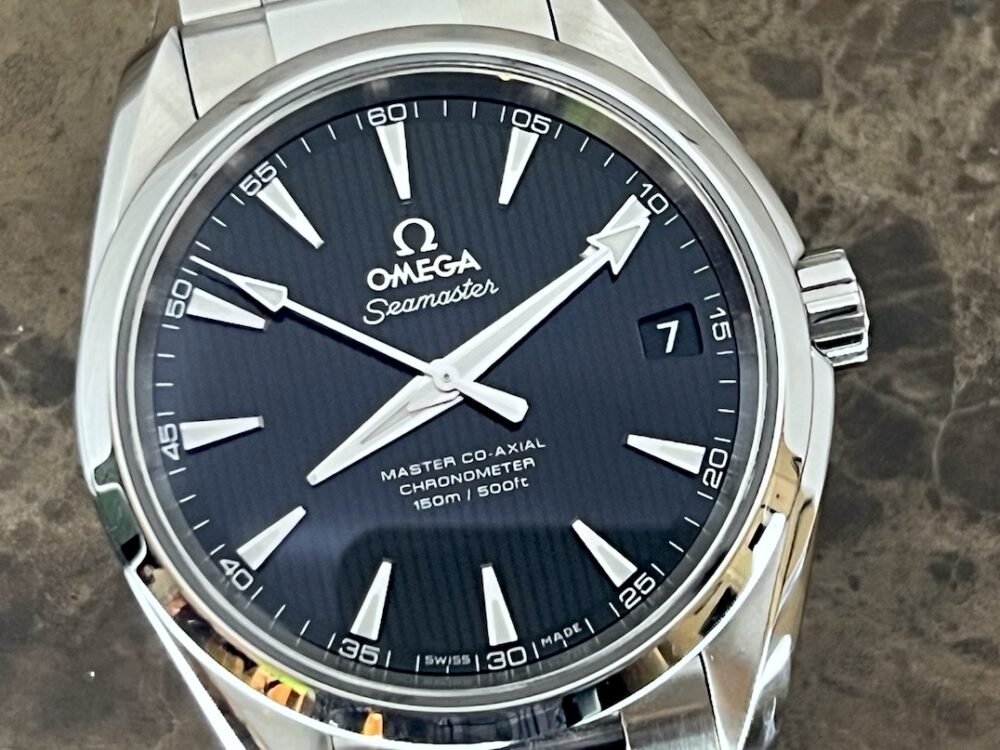 Omega Seamaster Aqua Terra 150M CHRONOMETER 38.5mm Black Dial on Bracelet with Box and Papers Card 231.10.39.21.01.002