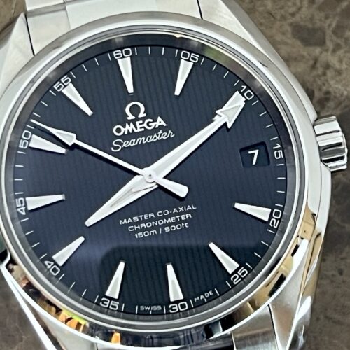 Omega Seamaster Aqua Terra 150M CHRONOMETER 38.5mm Black Dial on Bracelet with Box and Papers Card 231.10.39.21.01.002