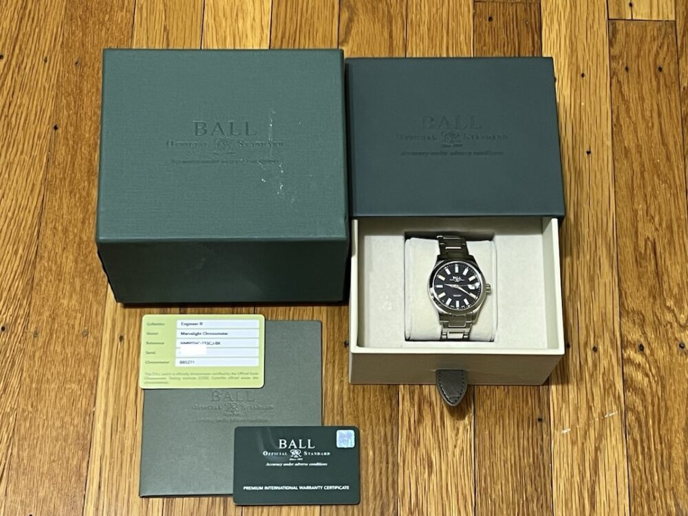 Ball Engineer III Marvelight 40mm Automatic Chronometer Box Papers NM9026C-S33CJ-BK