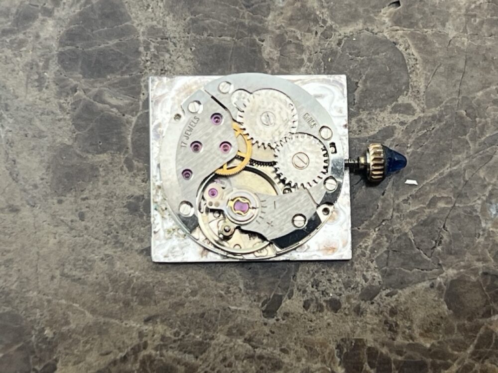 CARTIER Tank 18k Gold Electroplated Vintage Lady's Mechanical Wind