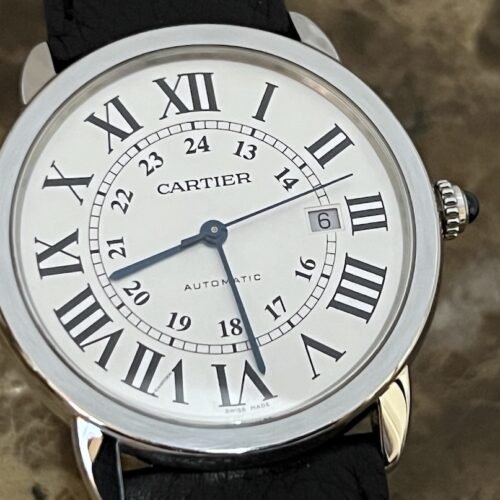 Cartier Ronde Solo de Cartier Automatic 42mm with Deployant Buckle Mens WSRN0022 Box Papers Warranty Card