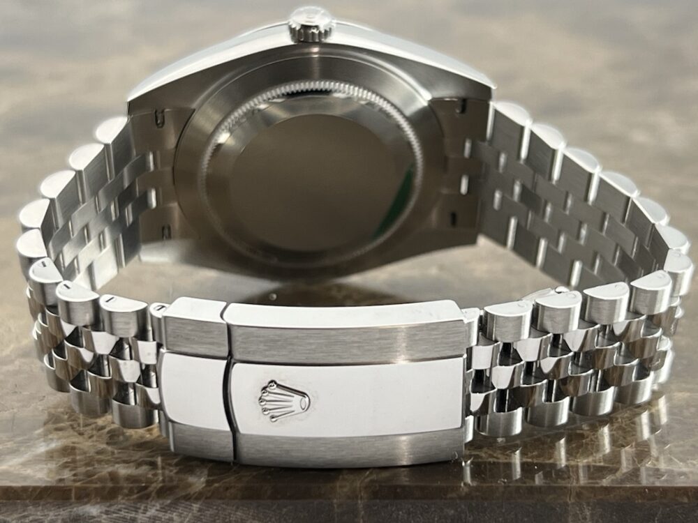 Rolex Datejust 41 Blue Dial OysterSteel Bezel Jubilee Bracelet with Box Papers 126300 Never Worn