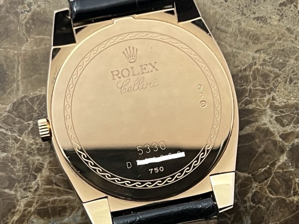 Rolex Cellini Cestello 18k Rose Gold 36mm Manual Wind Slate Arabic Grey Dial Dress Watch Box and Papers 5330