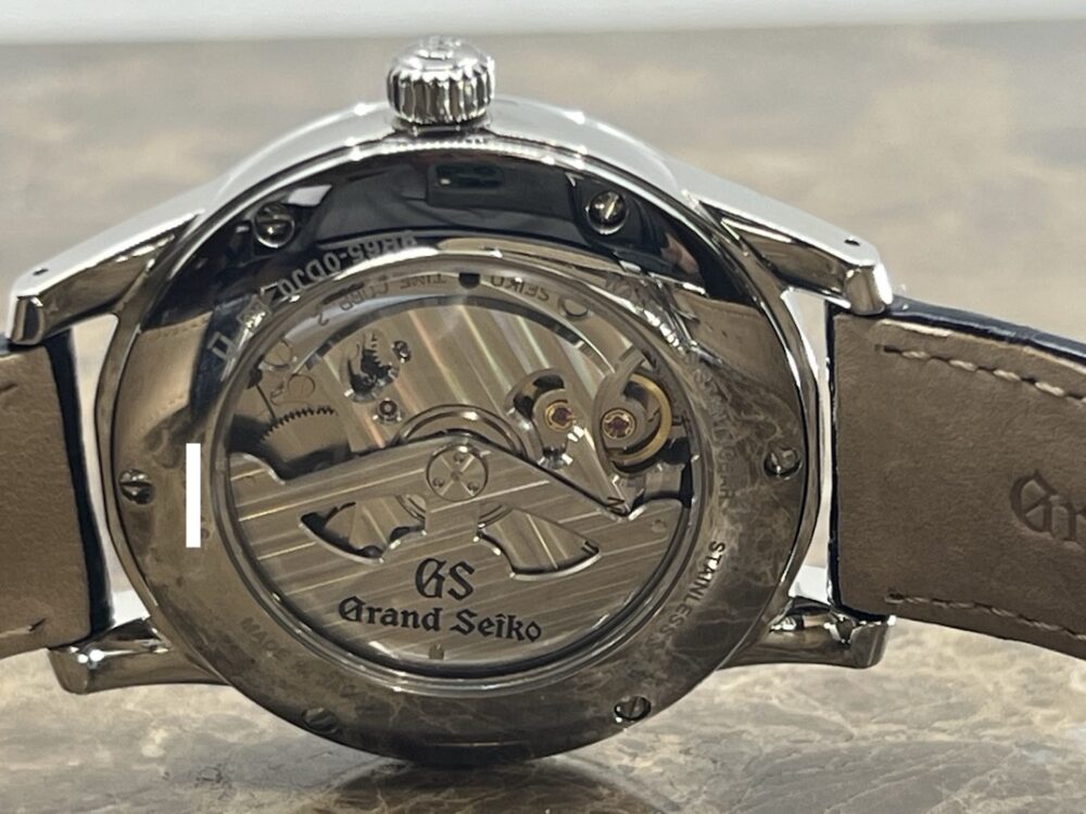 Grand Seiko Elegance Spring Drive with Power Reserve Indicator Blue Snow Flake 40mm Box Papers SBGA407G