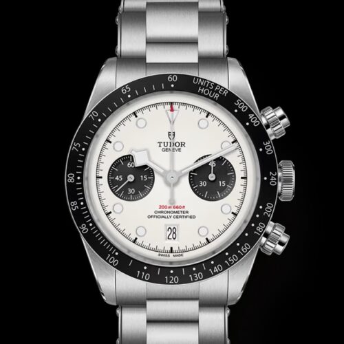Tudor Black Bay Chrono Panda with steel bracelet 41mm Automatic Chronograph Box Papers Card 79360N