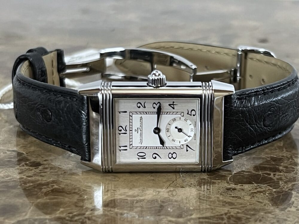 Jaeger LeCoultre Lady Duetto Reverso Manual Wind 256.8.75 with JLC Box and Papers Double Sided