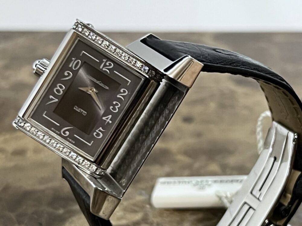 Jaeger LeCoultre Lady Duetto Reverso Manual Wind 256.8.75 with JLC Box and Papers Double Sided