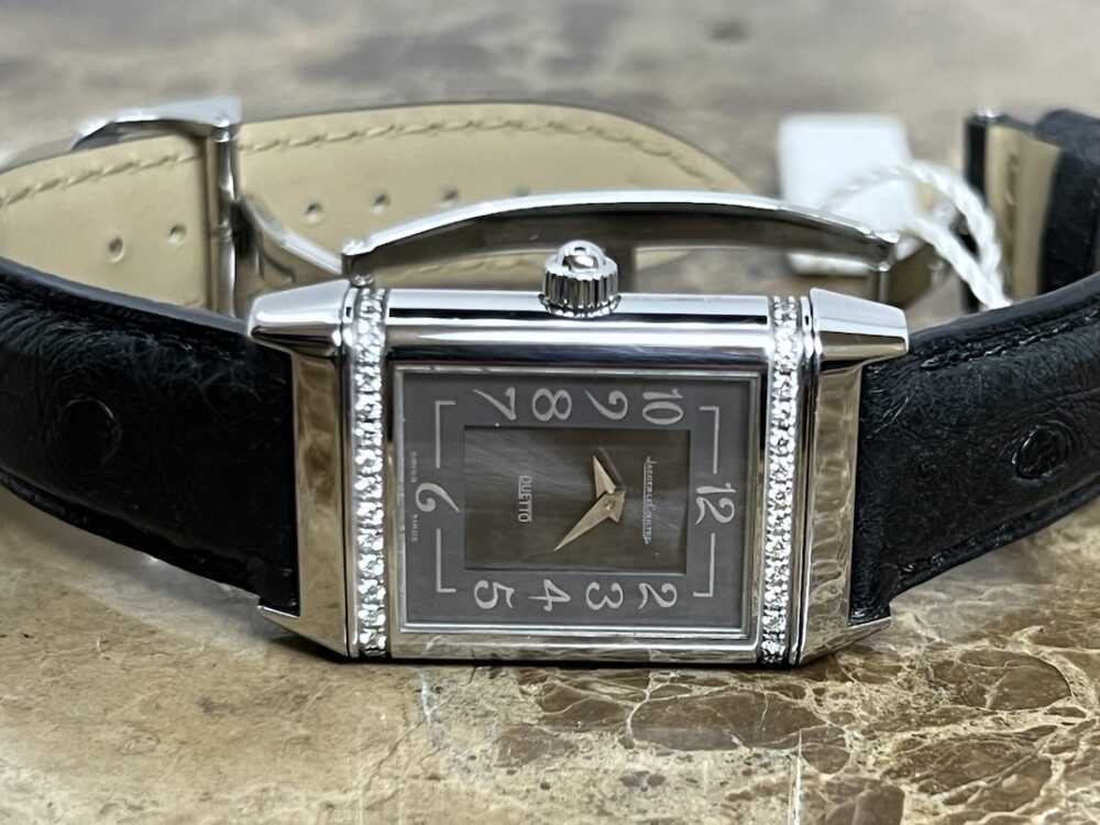 Jaeger LeCoultre Lady Duetto Reverso Manual Wind 256.8.75 with JLC Box and Papers Double Sided