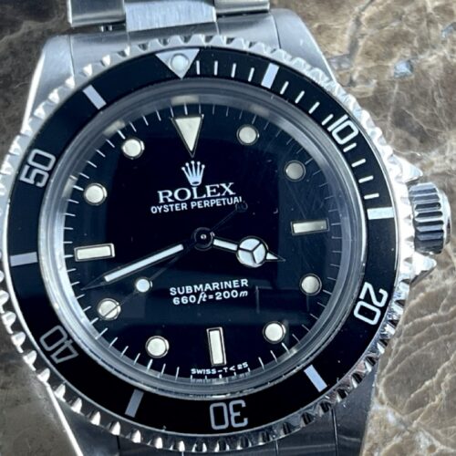 Rolex Submariner 5513 Vintage No Date with Box and Papers