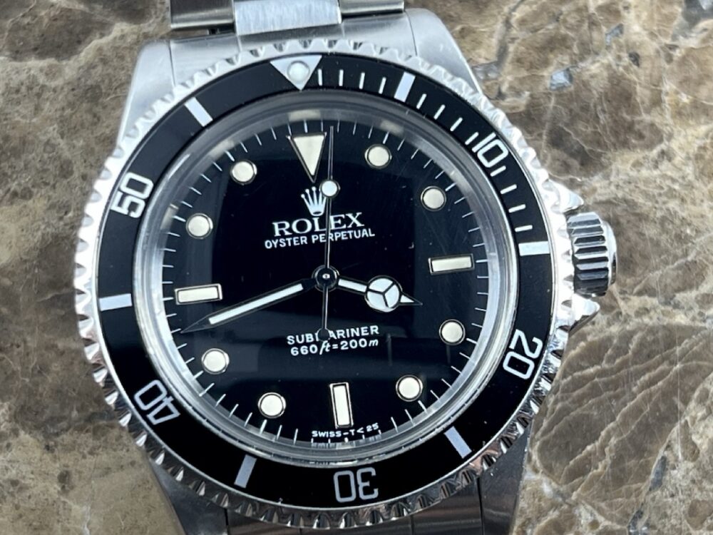 Rolex Submariner 5513 Vintage No Date with Box and Papers