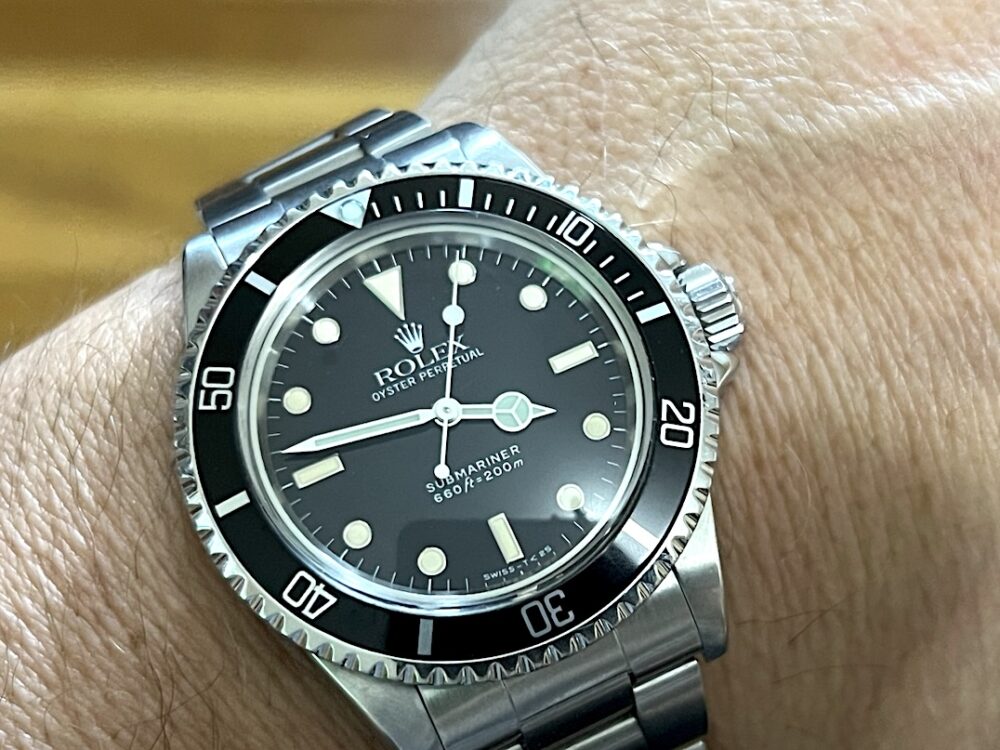 Rolex Submariner 5513 Vintage No Date with Box and Papers