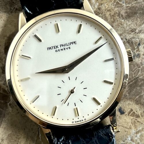 Patek Phillipe Calatrava 18k Yellow Gold 33.5mm Manual Wind with Small Sweeping Sub Dial 3893