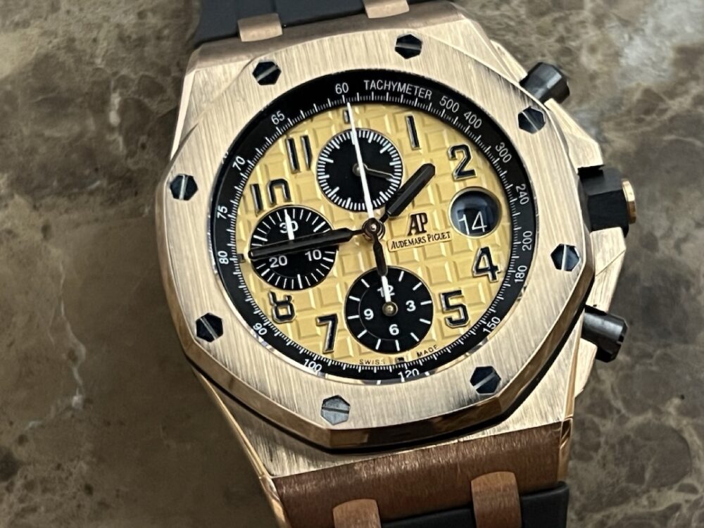 Audemars Piguet Royal Oak Offshore Chronograph 18k Rose Gold 42mm Automatic Box Papers 26470OR.OO.A002CR.01