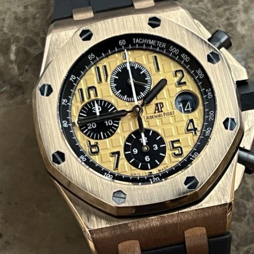 Audemars Piguet Royal Oak Offshore Chronograph 18k Rose Gold 42mm Automatic Box Papers 26470OR.OO.A002CR.01
