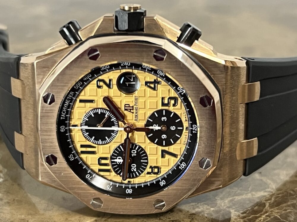 Audemars Piguet Royal Oak Offshore Chronograph 18k Rose Gold 42mm Automatic Box Papers 26470OR.OO.A002CR.01