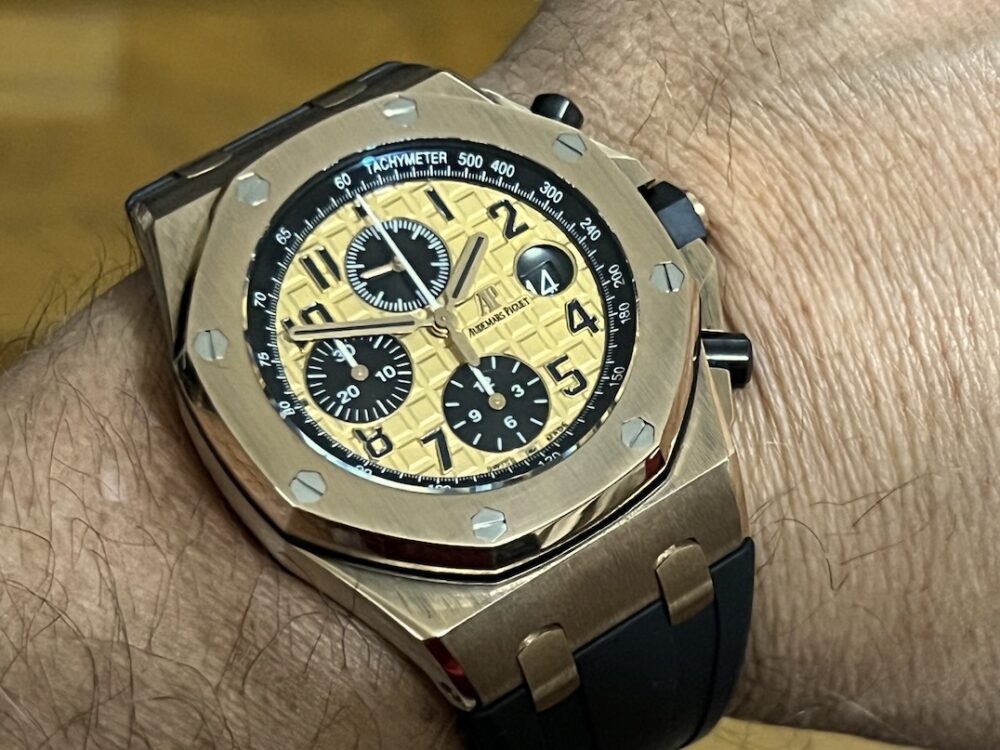 Audemars Piguet Royal Oak Offshore Chronograph 18k Rose Gold 42mm Automatic Box Papers 26470OR.OO.A002CR.01