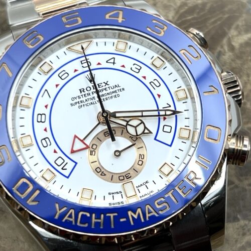 Rolex Yacht-master II 18k Rose Gold / Steel 44mm Automatic 116681 with Box and Papers