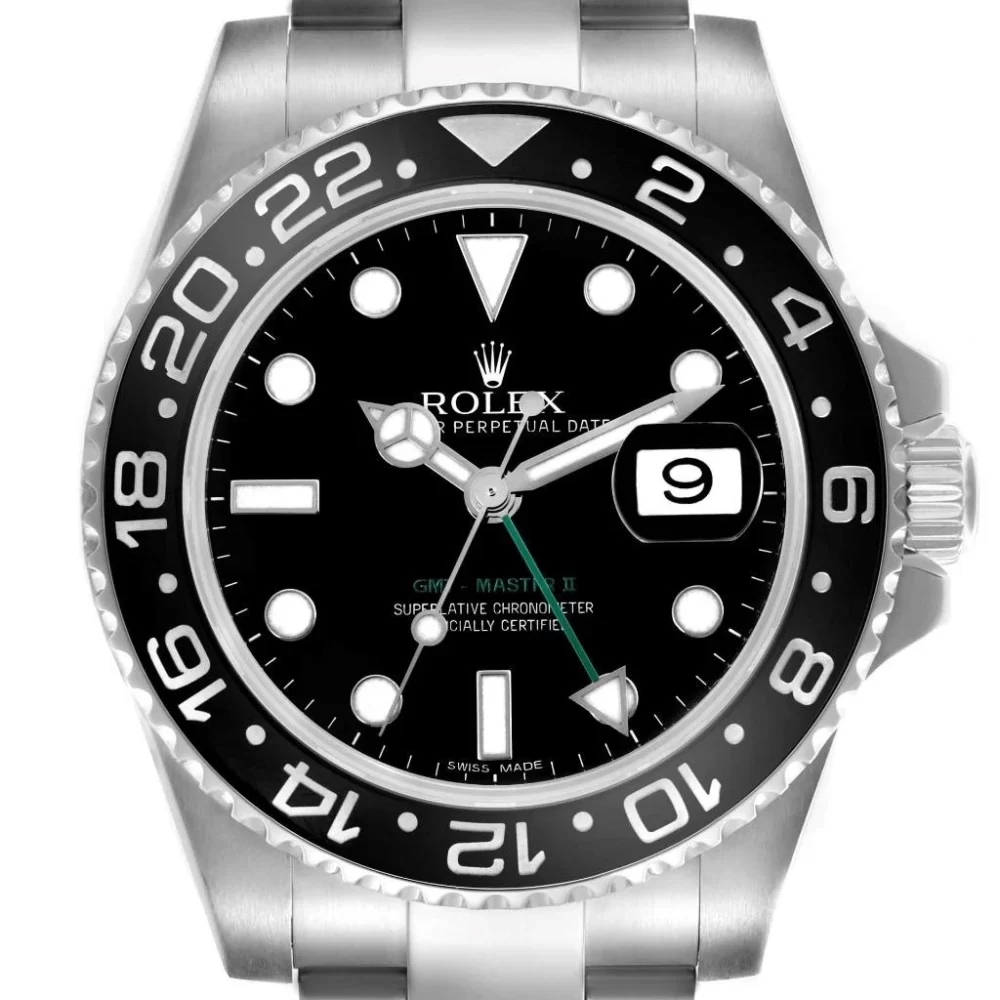 GMT Master II 40mm Automatic Black Ceramic 2 Time Zone 116710LN Box Booklet
