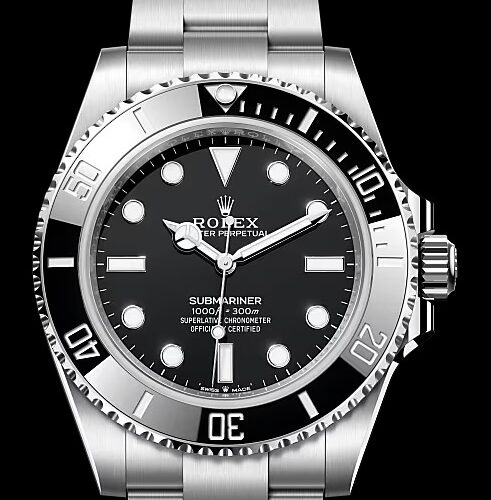 Rolex Submariner No Date 41mm Automatic Ceramic Bezel Easy Glide 124060 Box Papers 2023