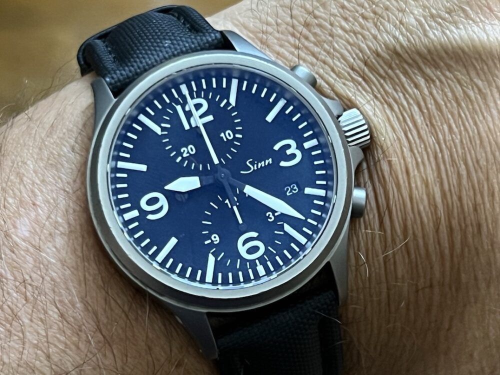 Sinn 756 Chronograph Tegimented 40mm Automatic on Strap with