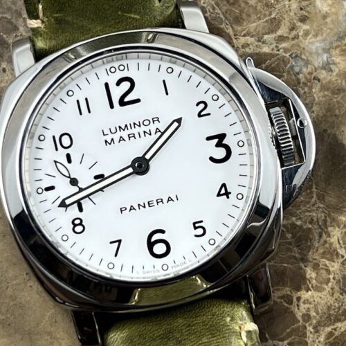 Panerai Luminor Marina 44mm Manual Wind White Dial PAM00003 Box Papers Card