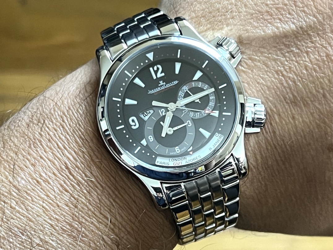 Jaeger LeCoultre Master Compressor Geographic 41.5mm Automatic 2 Time Zone Box Papers Q1718170