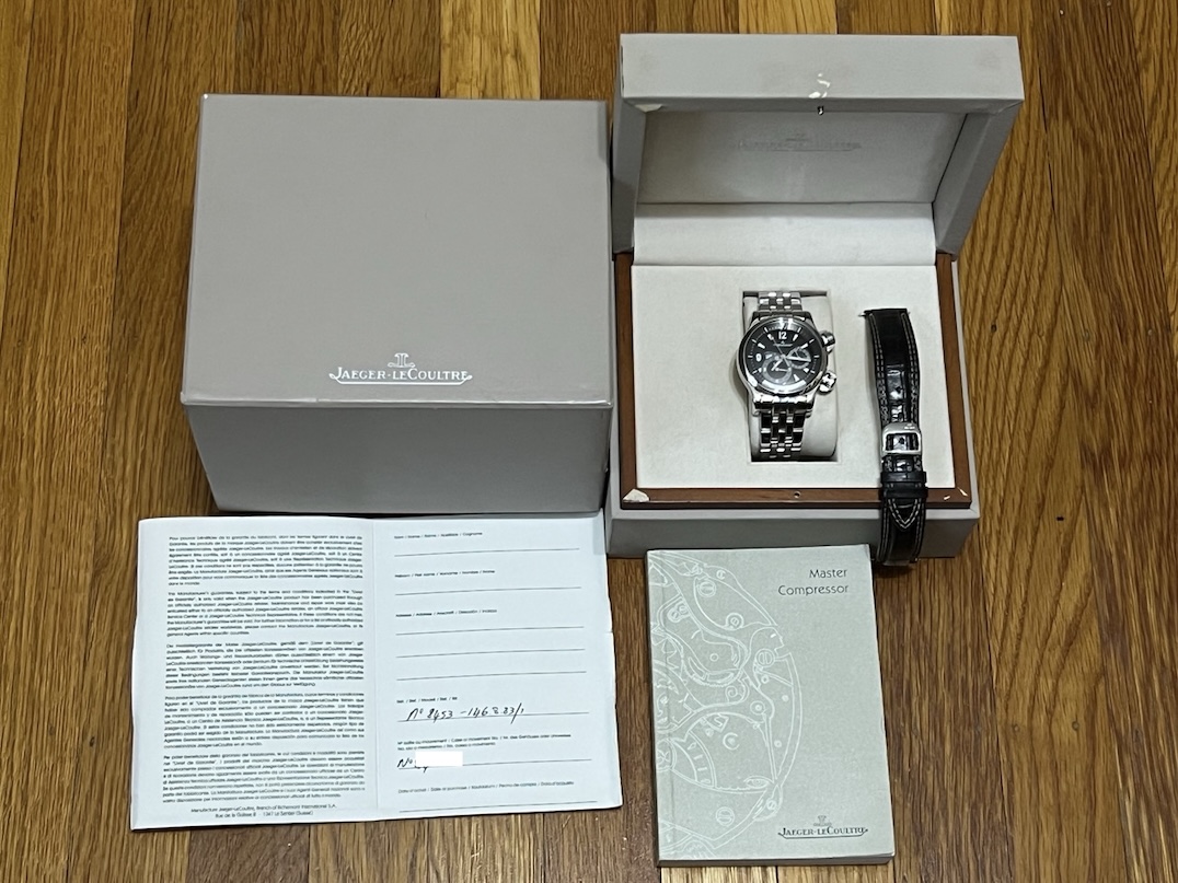Jaeger LeCoultre Master Compressor Geographic 41.5mm Automatic 2 Time Zone Box Papers Q1718170