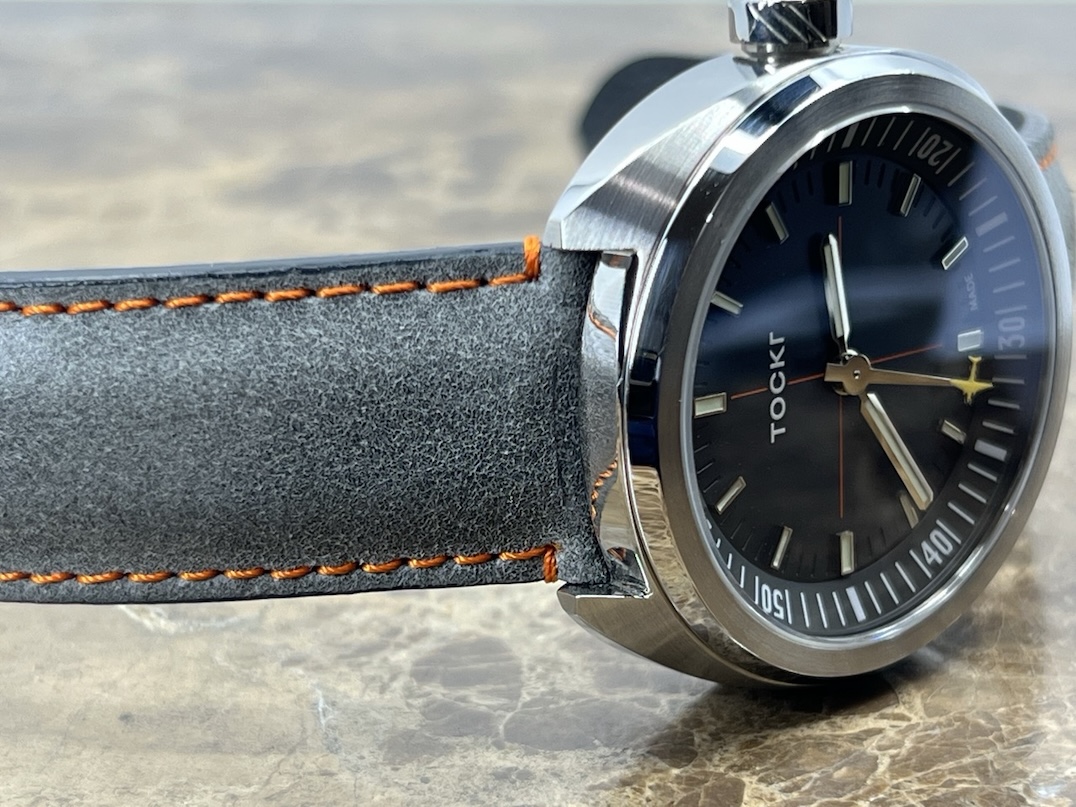 Tockr Skytrain 42mm Automatic Black Dial with Orange / Yellow Accents Box Card C47C