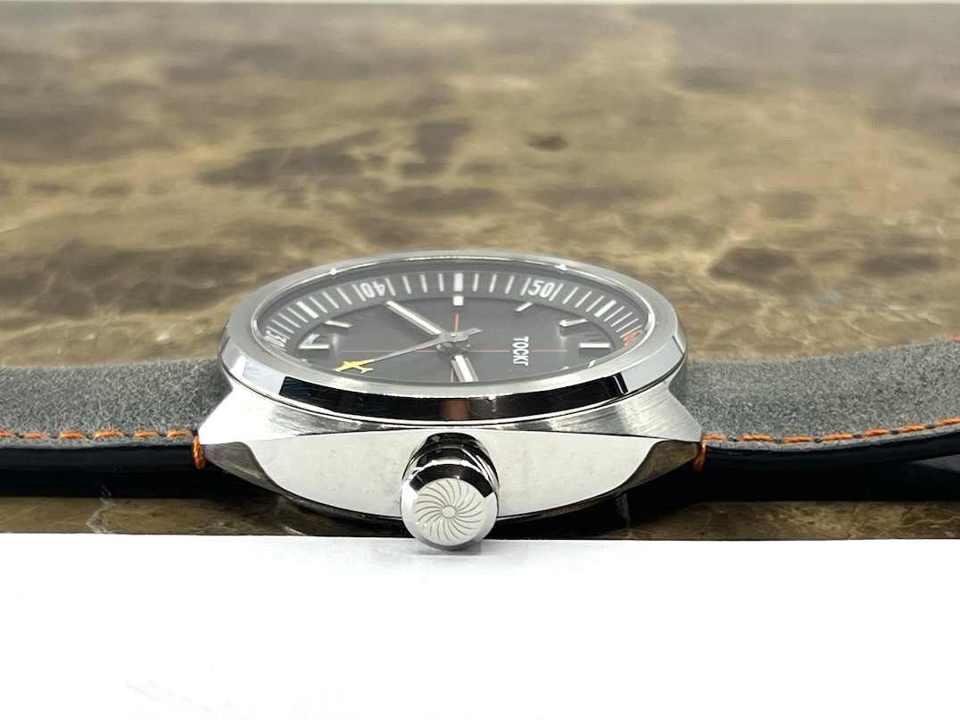 Tockr Skytrain 42mm Automatic Black Dial with Orange / Yellow Accents Box Card C47C