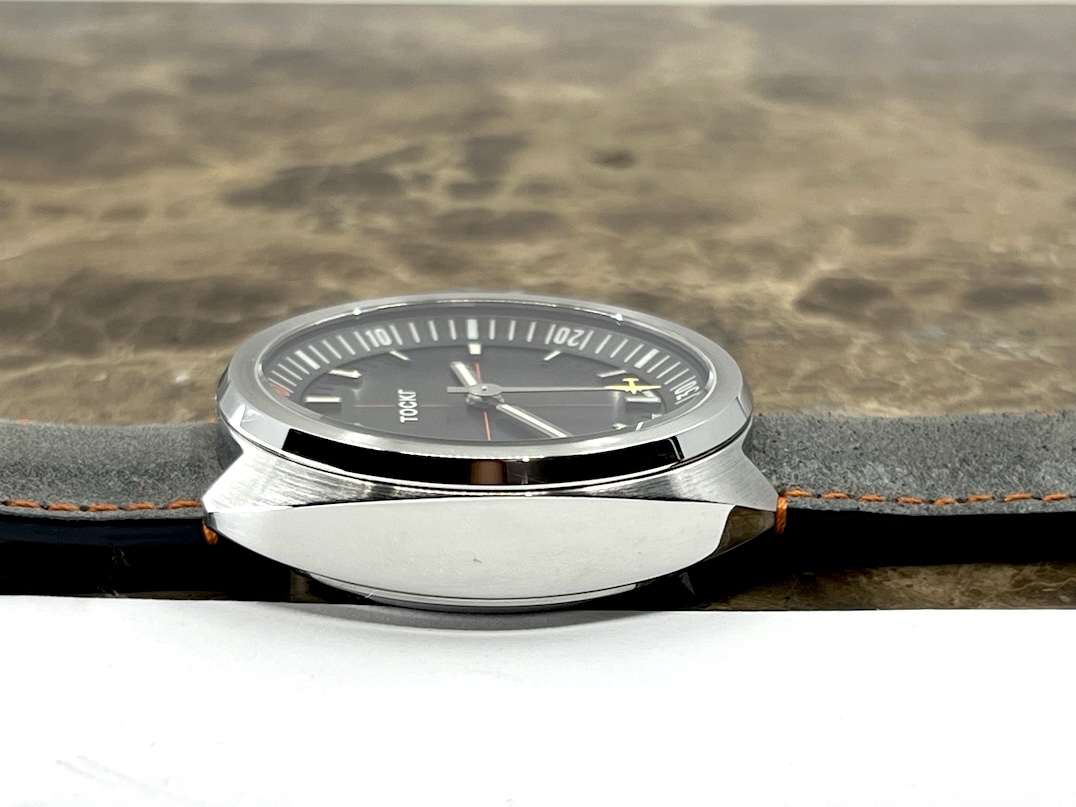 Tockr Skytrain 42mm Automatic Black Dial with Orange / Yellow Accents Box Card C47C