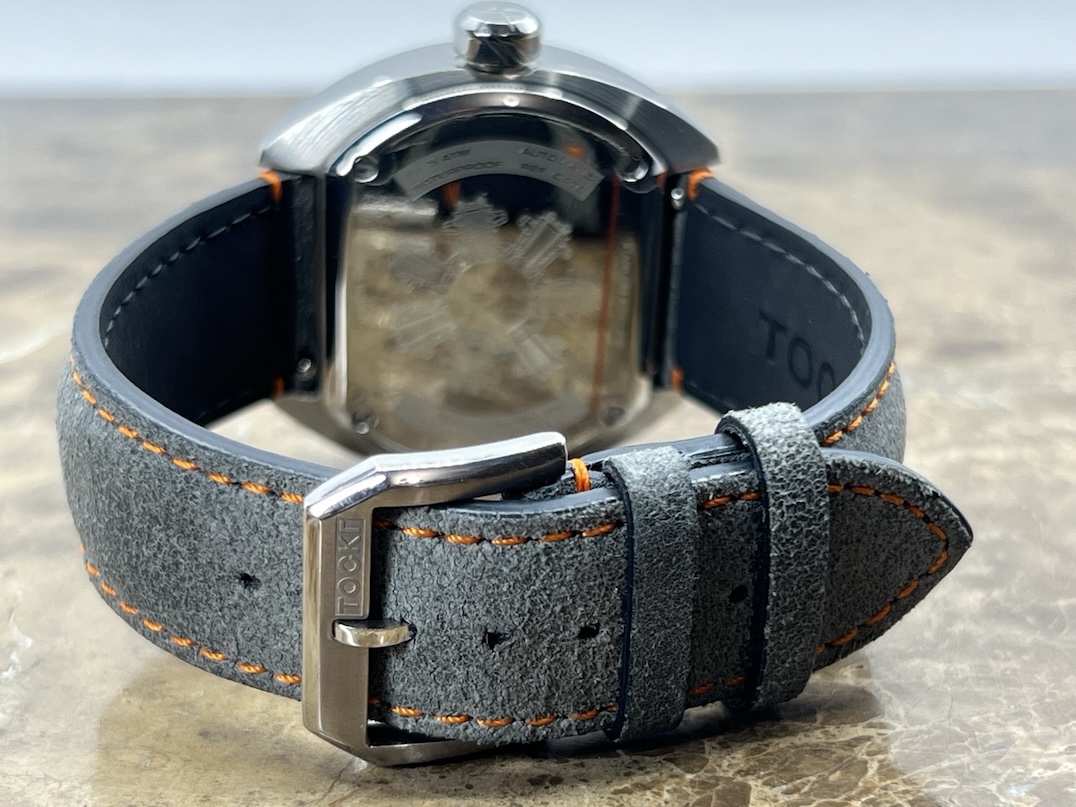 Tockr Skytrain 42mm Automatic Black Dial with Orange / Yellow Accents Box Card C47C