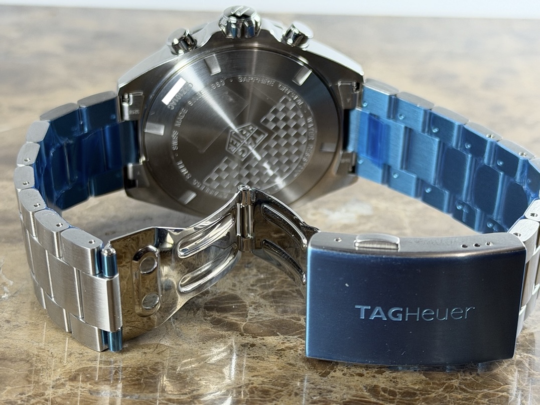 TAG Heuer Formula 1 Chronograph Black Dial Yellow Accents 43mm Quartz Box Papers model CAZ101AC.BA0842