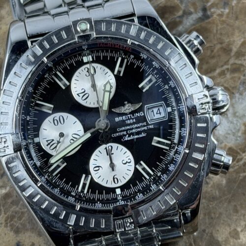 Breitling Chronomat Evolution Automatic 43.7mm Black Dial Model A13356 year 2005