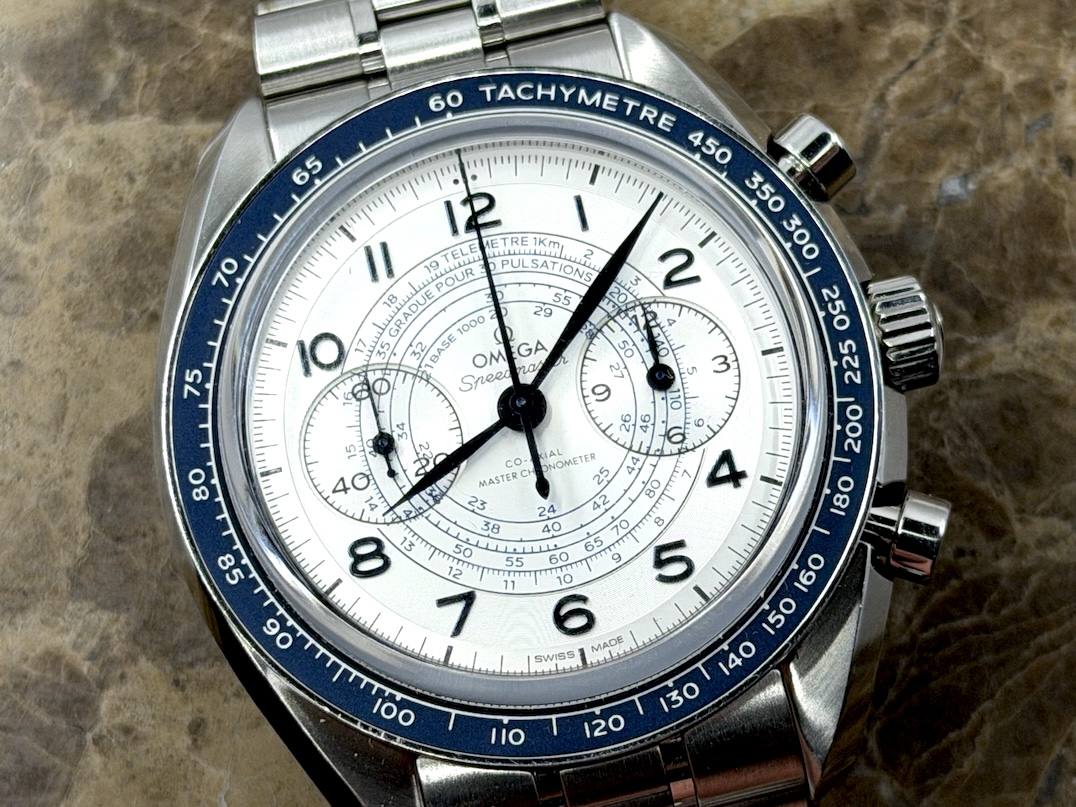 OMEGA Speedmaster Chronoscope 43mm Manual Wind Silver Dial on Bracelet Box Papers Cards 329.30.43.51.02.001