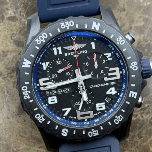 BREITLING Endurance Pro 44mm Dark Blue Rubber Strap SuperQuartz with Box X82310 or X82310D51B1S1