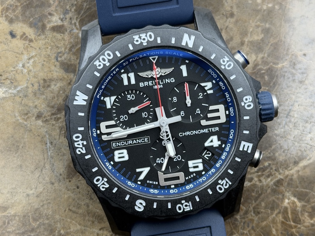 BREITLING Endurance Pro 44mm Dark Blue Rubber Strap SuperQuartz with Box X82310 or X82310D51B1S1