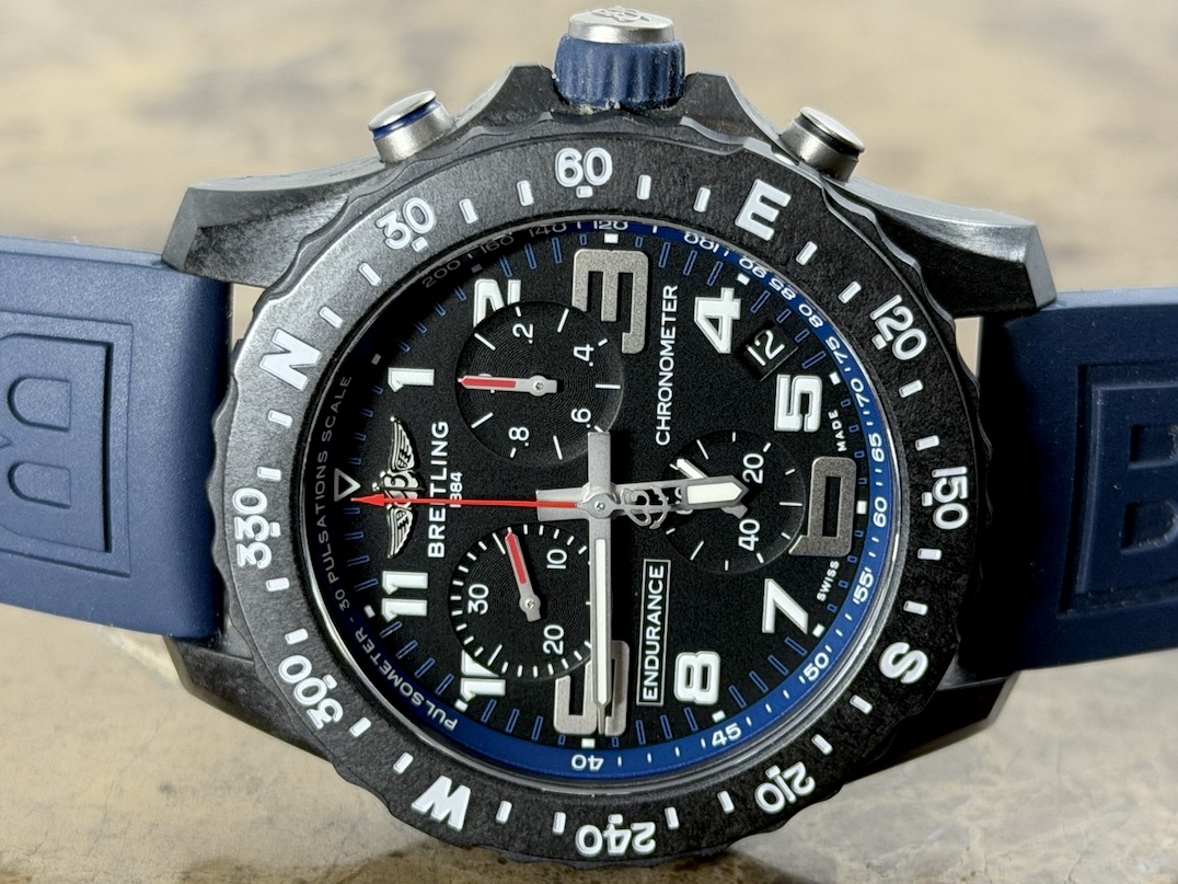 BREITLING Endurance Pro 44mm Dark Blue Rubber Strap SuperQuartz with Box X82310 or X82310D51B1S1
