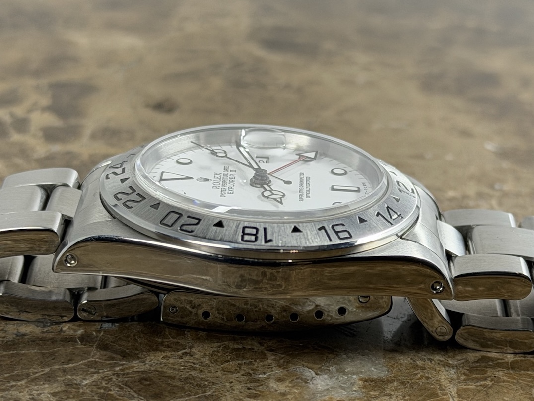 Rolex Explorer 2 White Dial 40mm Automatic 2 Time Zone GMT Polar model 16570