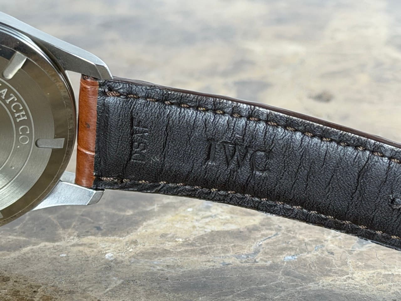 IWC Spitfire Pilot Mark XVI 39mm Automatic Silver Dial with Brown Strap with Box Papers iw325502